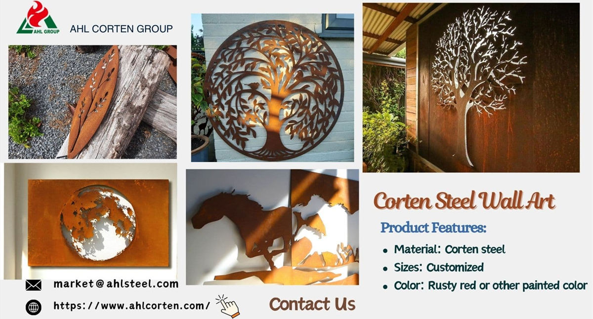 corten steel wall art for sale